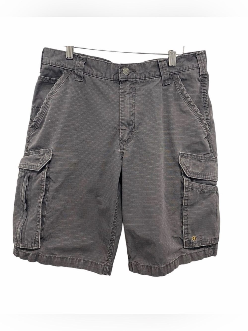 Carhartt Grey Cargo Bermuda Shorts - Men’s 33” Waist